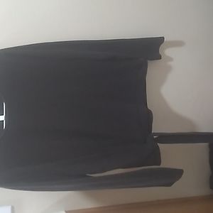 poll over sweater the size is a medium (8-10) the brand is time and true black